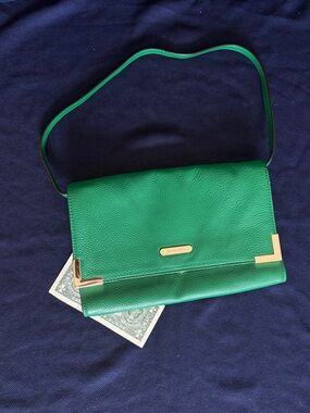Michael Kors leather shoulder clutch EUC